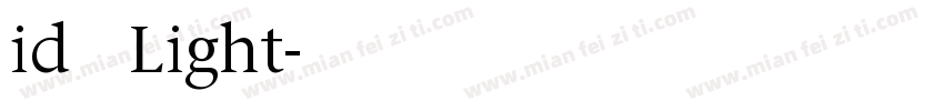 id 懐映体Light字体转换